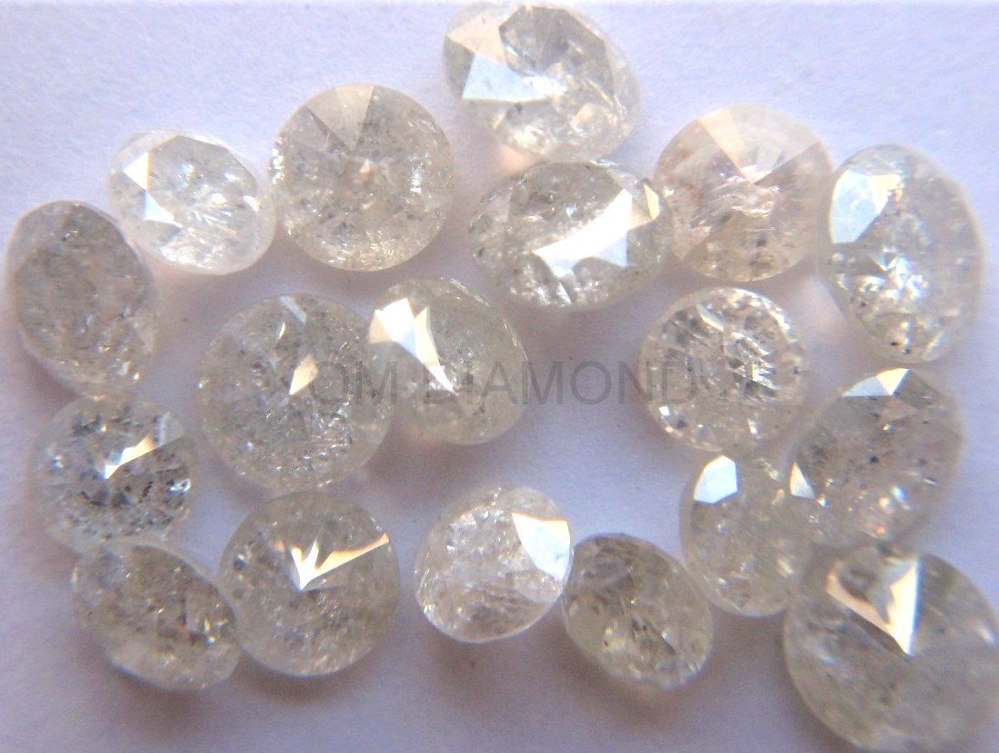 Icy White Round Brilliant Cut Diamonds