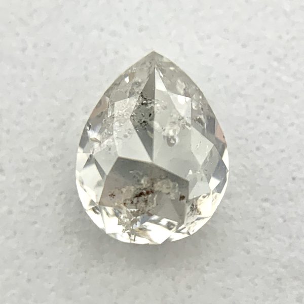 Pear Cut Salt and Pepper Diamond - Image 6