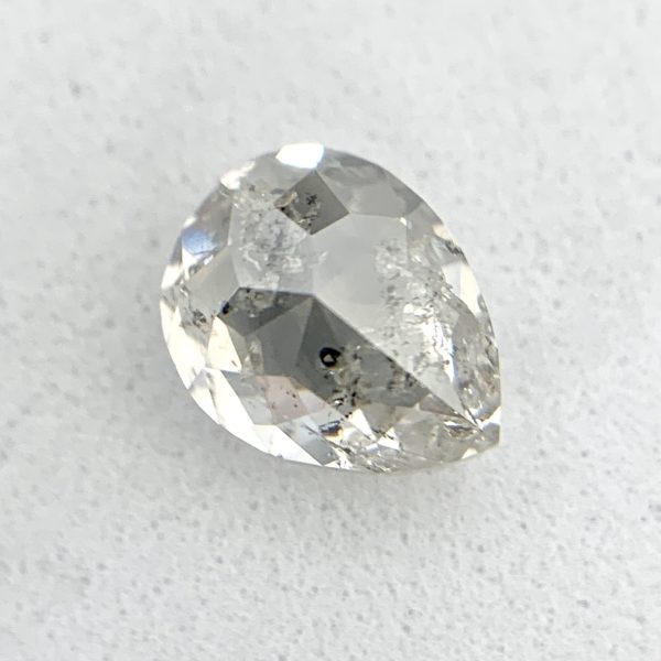 Pear Cut Salt and Pepper Diamond - Image 4