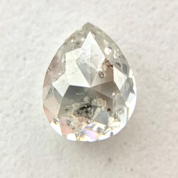 Pear Cut Salt and Pepper Diamond - Image 3