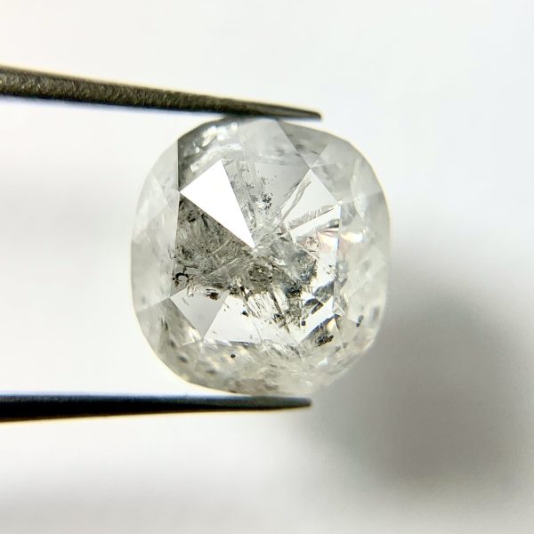 Salt and Pepper Cushion Cut Diamond - Image 4