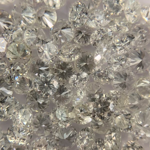 White Round Brilliant Cut Diamonds