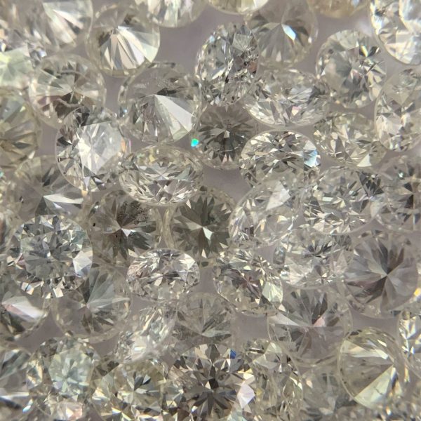 White Round Brilliant Cut Diamonds
